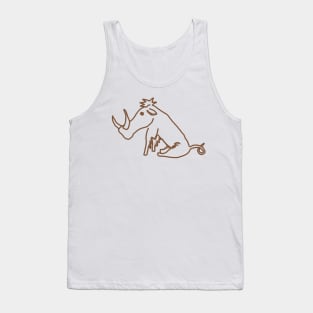 Little Sepia Warthog Tank Top